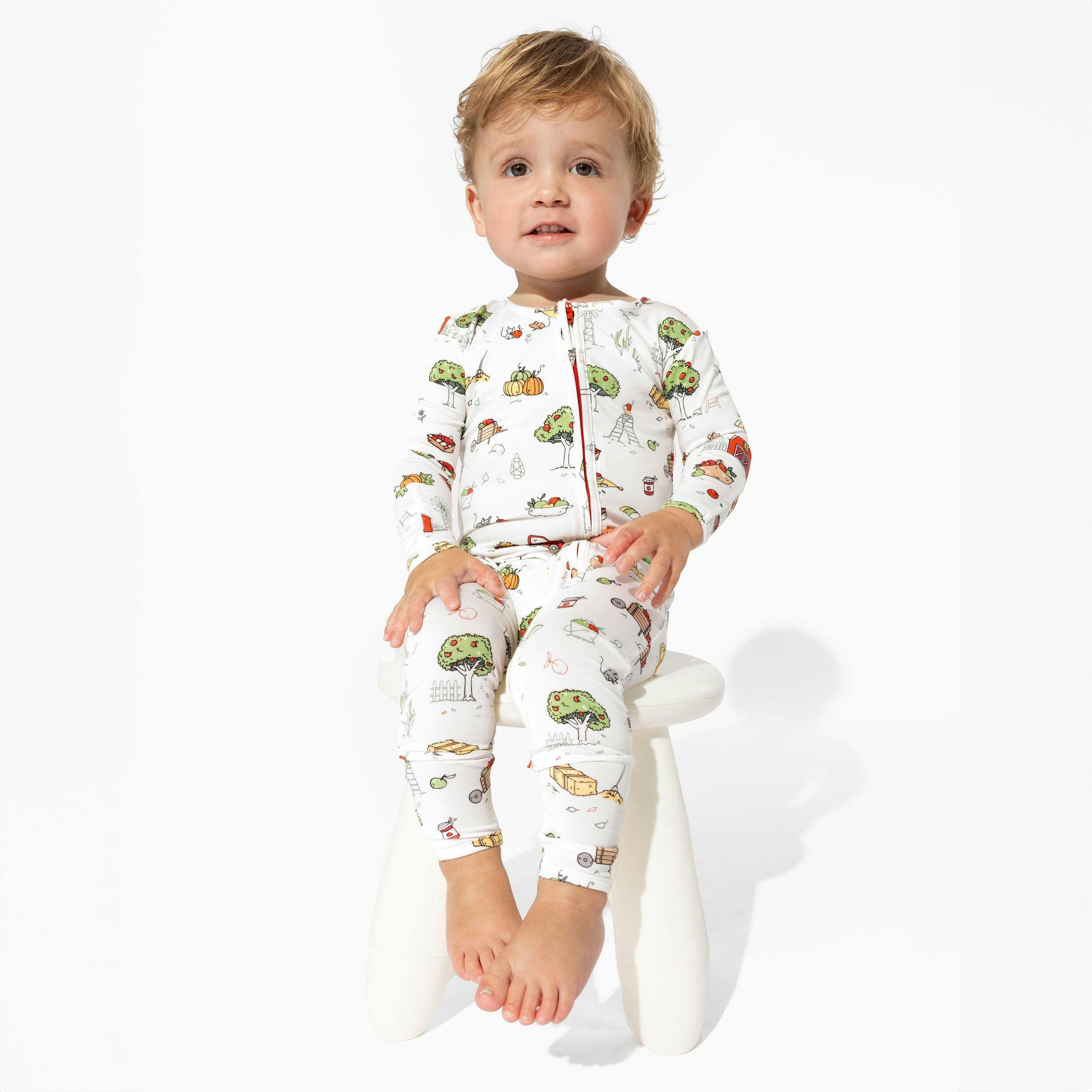 Farm Vibes Bamboo Convertible Footie