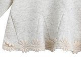 Beige Lace-Trim Set