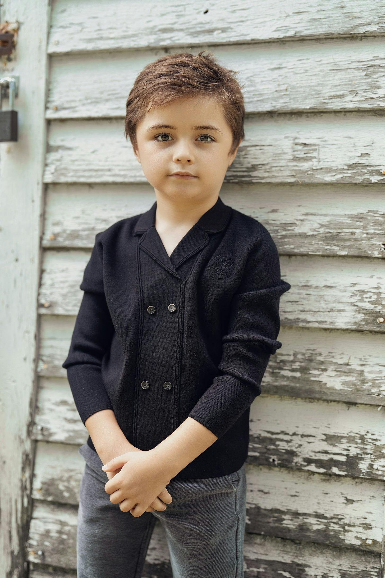 Double Breasted Blazer Black