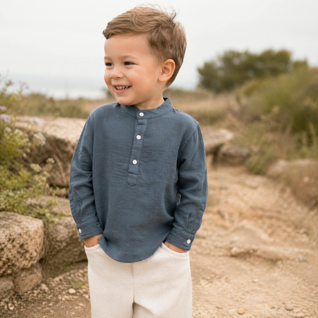 Gauze Long Sleeve Shirt
