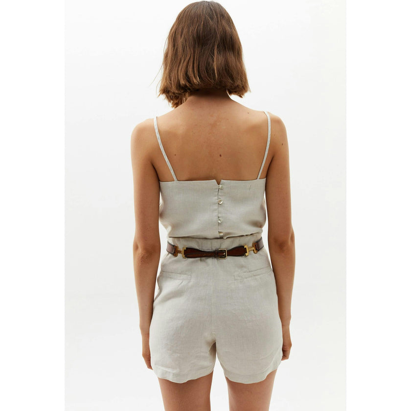 Frida Linen Shorts - Black