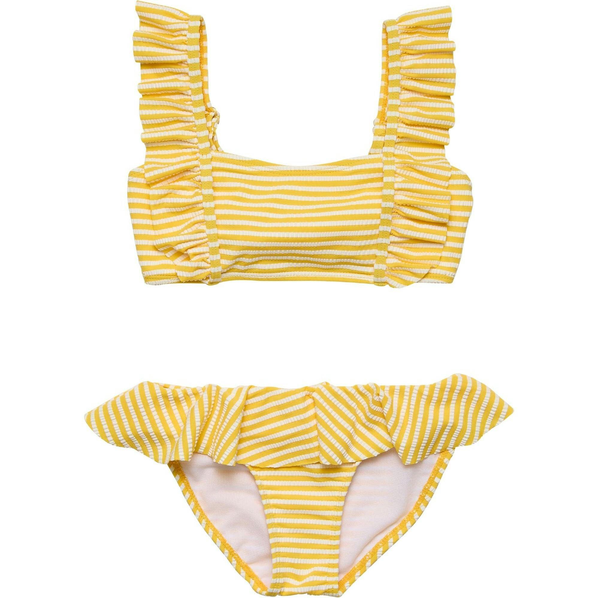 Sunshine Stripe Frilled Bikini