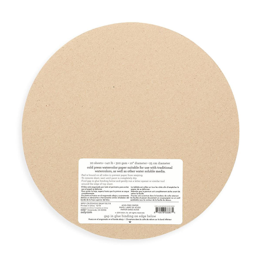 Chroma Blends Circular Watercolor Paper - 20 Sheets