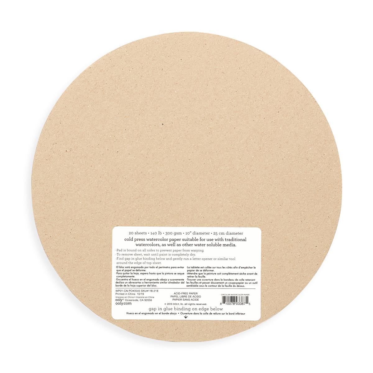 Chroma Blends Circular Watercolor Paper - 20 Sheets