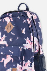 Little Girl Unicorn Practical Multi-Compartment Backpack