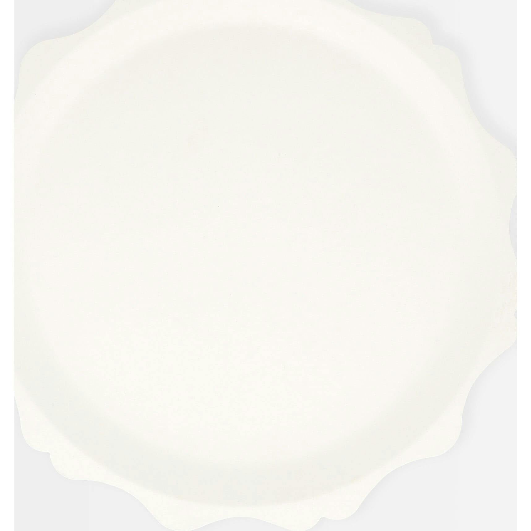 Cream Decorative Edge Compostable Side Plates