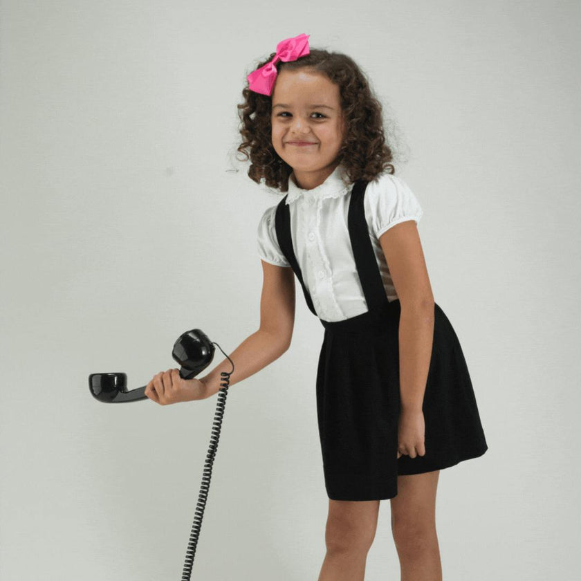 Eloise Blouse & Jersey Pinafore Set