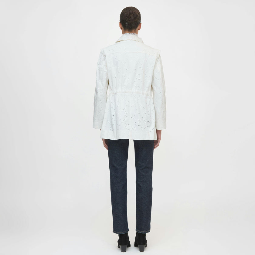 The Gillian Jacket - Ivory Eyelet