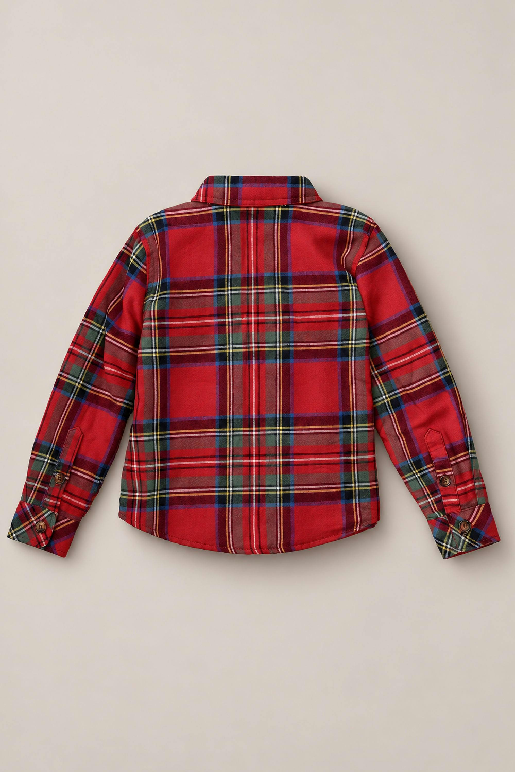 Boys John Shirt in Holiday Plaid