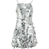 Silver Stardust Paillette Dress