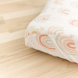 Parker Rainbow Cotton Quilted Change Pad Cover