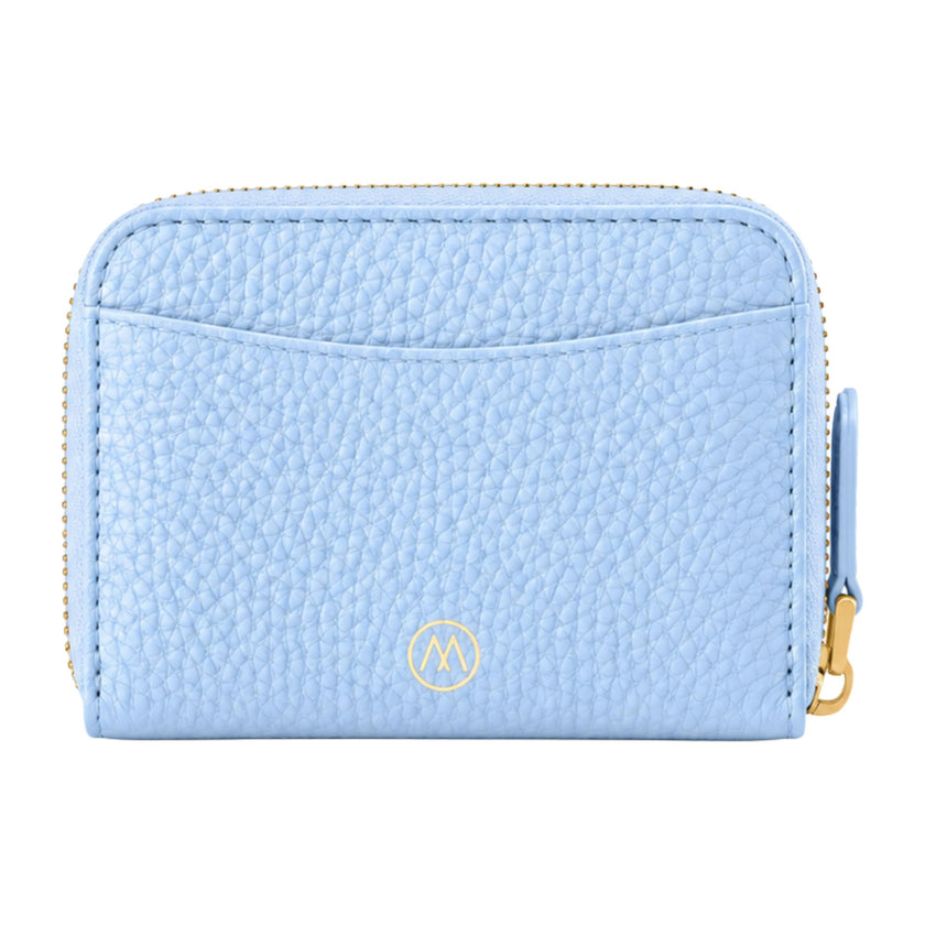 Mini Genuine Leather Zipper Wallet