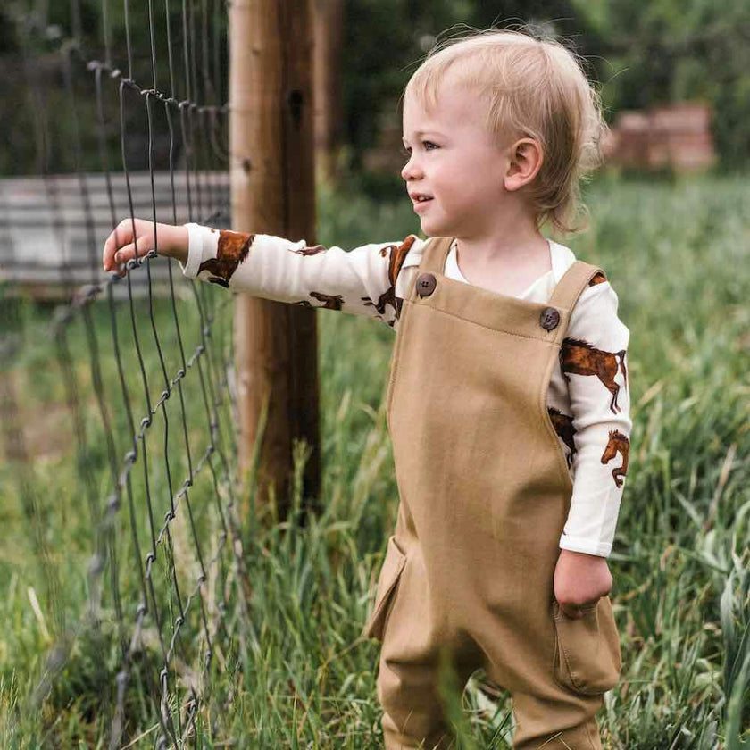Grey Pinstripe Classic Overall