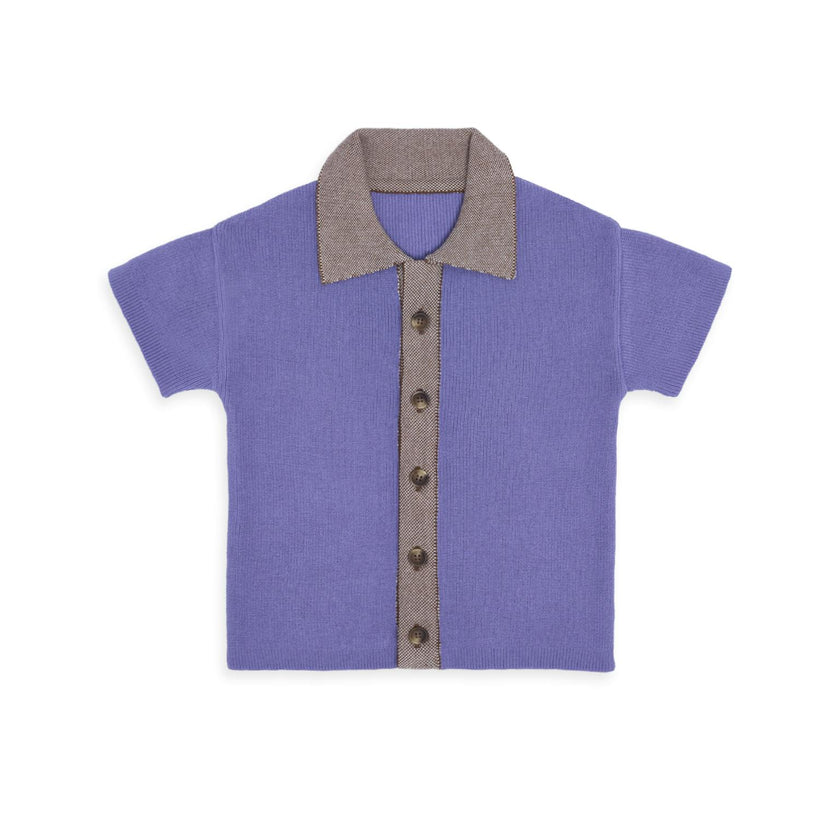 children's organic cotton polo shirt - sunwashed lilac