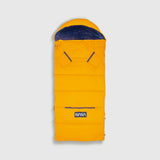 Sleep-N-Pack™ – Big Kid Size | NASA Official Logo & Patches | 2-in-1 Backpack & Sleeping Bag with Cozy Fleece Liner - ORANGE