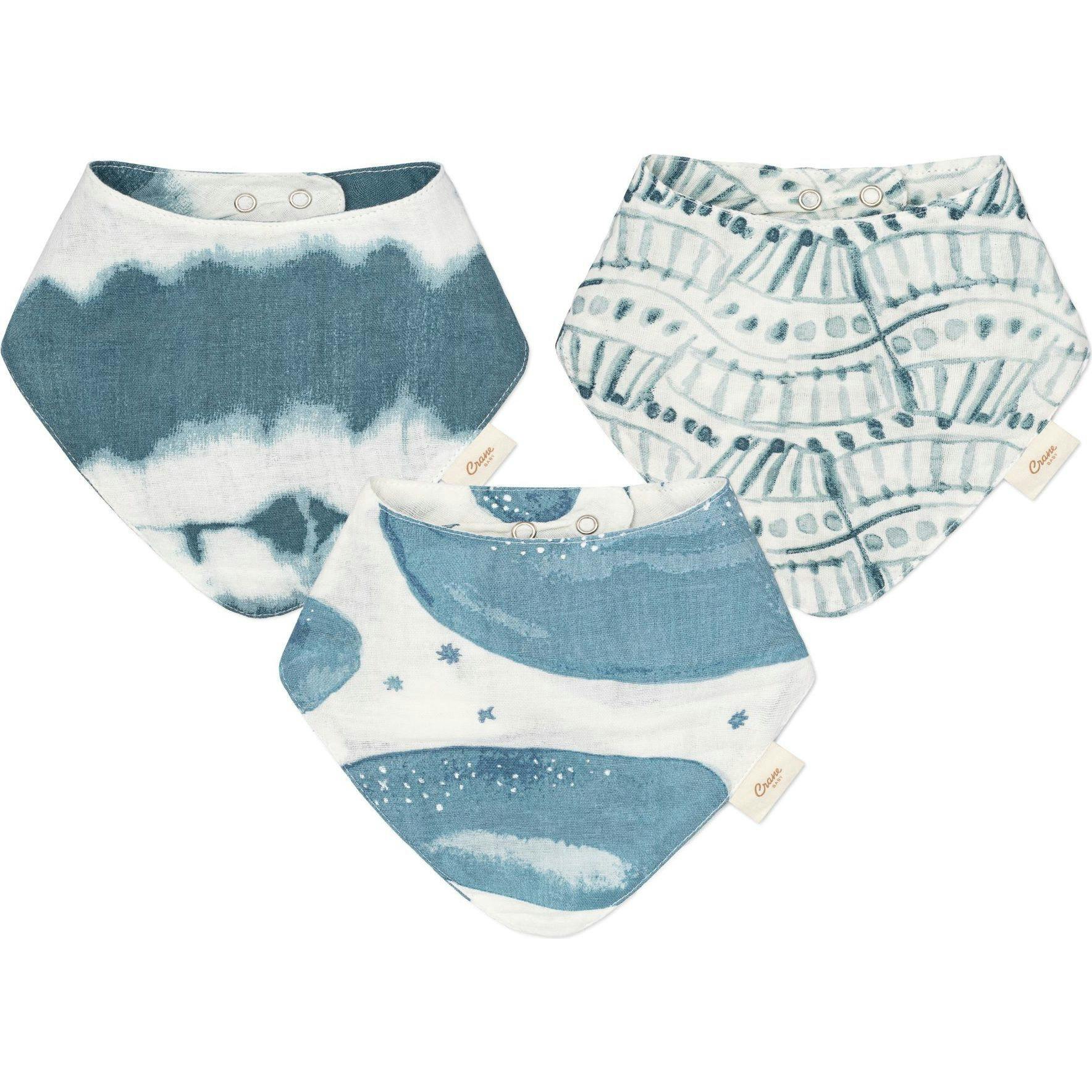 3pc. Muslin Bib Set