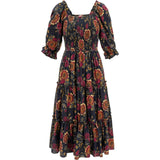 Madeline Dress in Moody Sunflower
