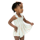 Antoinette Stripe - Smocked Top with Bloomer