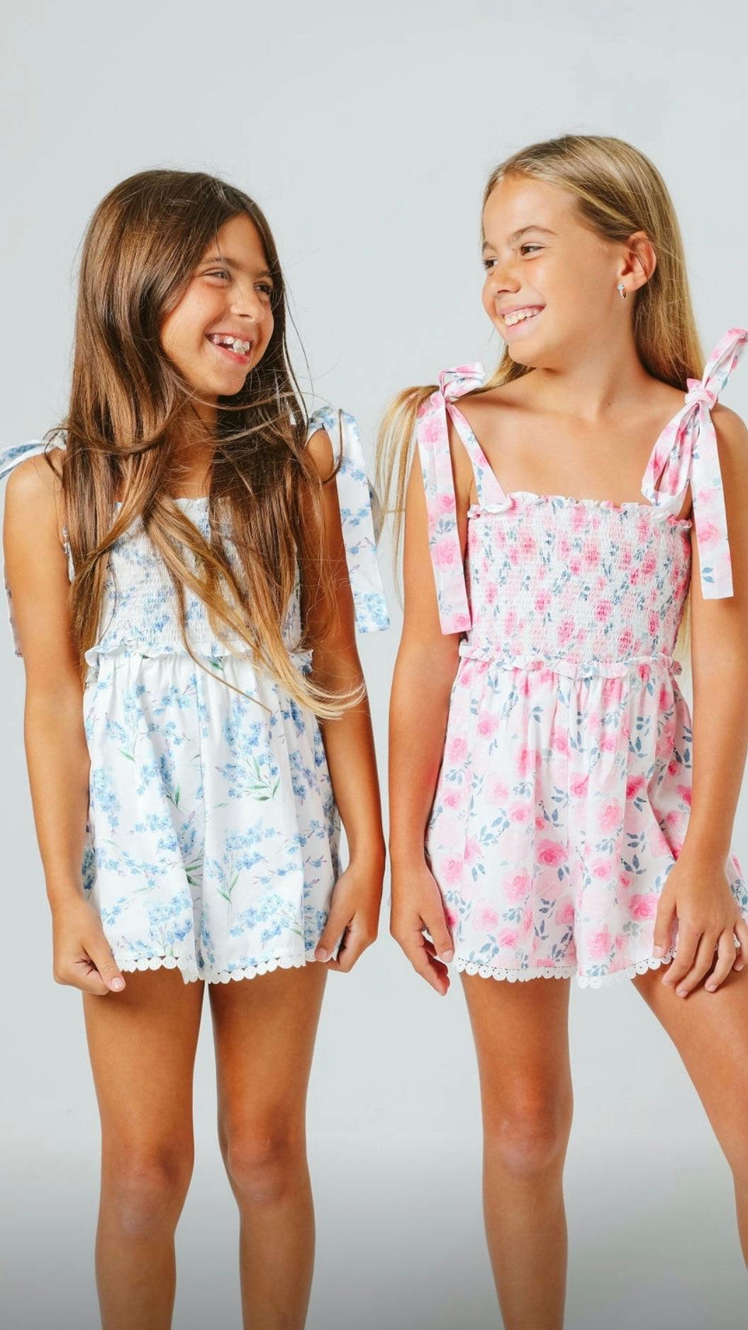 Shellona romper in blue