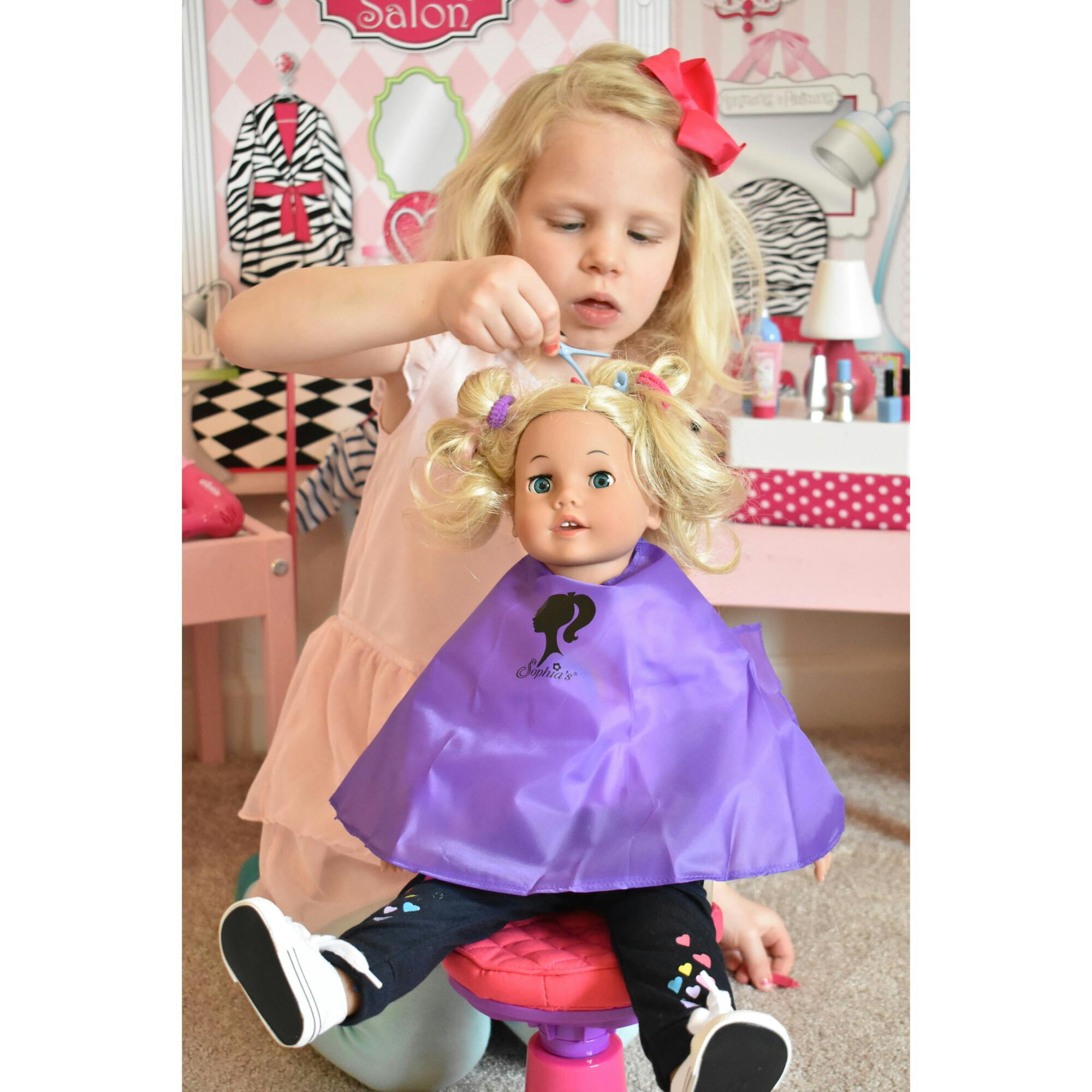 Sophia's 34 pcs Hair Salon Playset with Realistic Accessories for 18