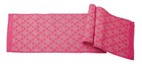 Artisan Hand Loomed Cotton Table Runner - Pink Ginkgo - 18"x96" Arcadia Home
