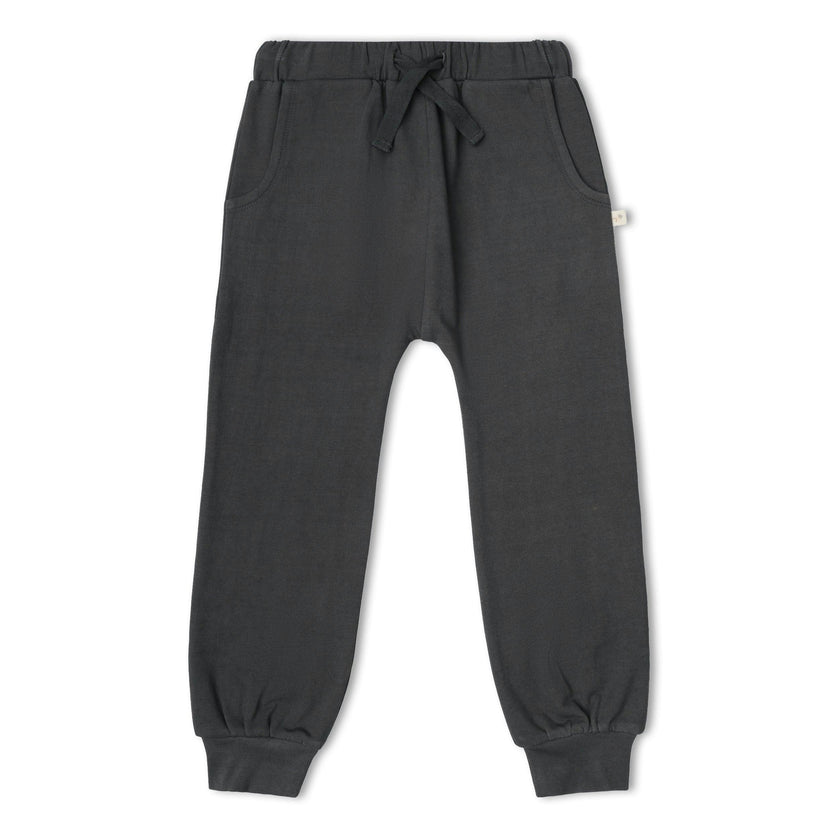 Organic Fleece Jogger Pants - Charcoal