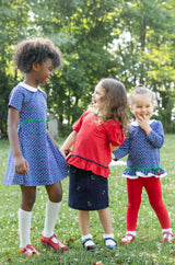 Polka Dot Cherry Knit Tunic Set