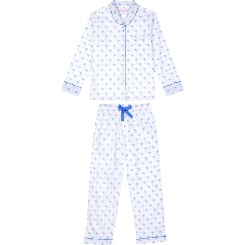 Women's Palm Tree Shirt & PJ Pant Set