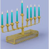 Licht Wire Square Arm Menorah