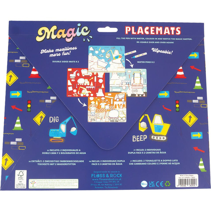 Magic Water Placemats - Construction