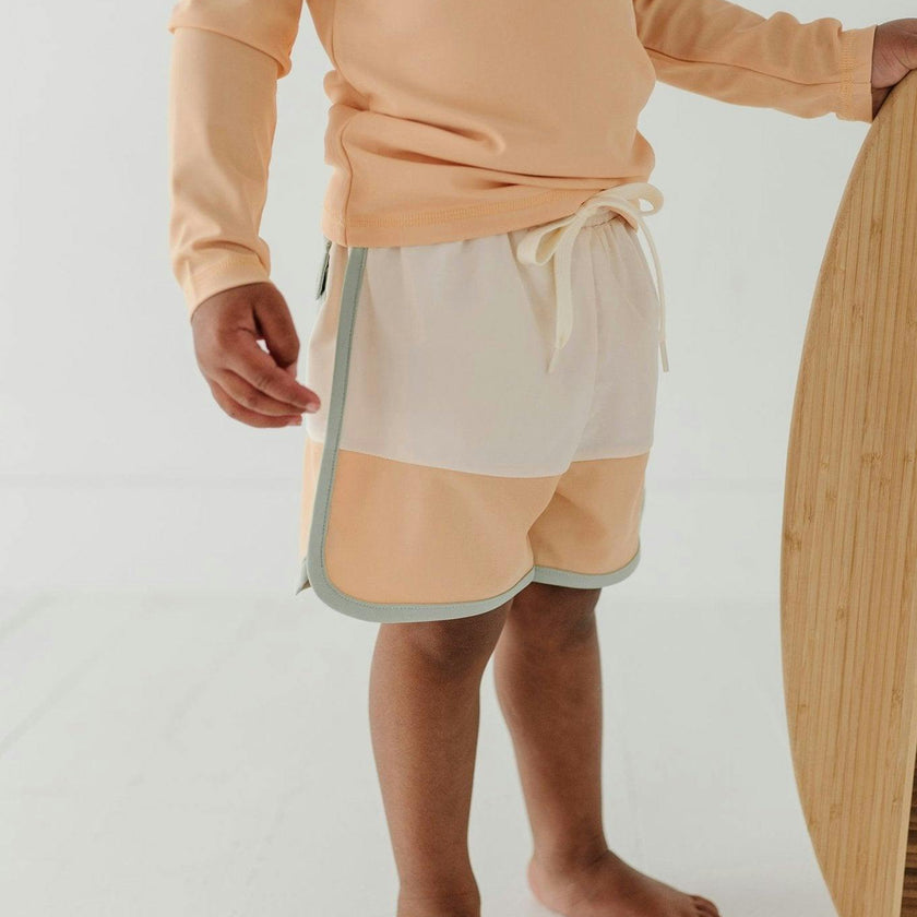 Boy's Colorblock Swim Shorts