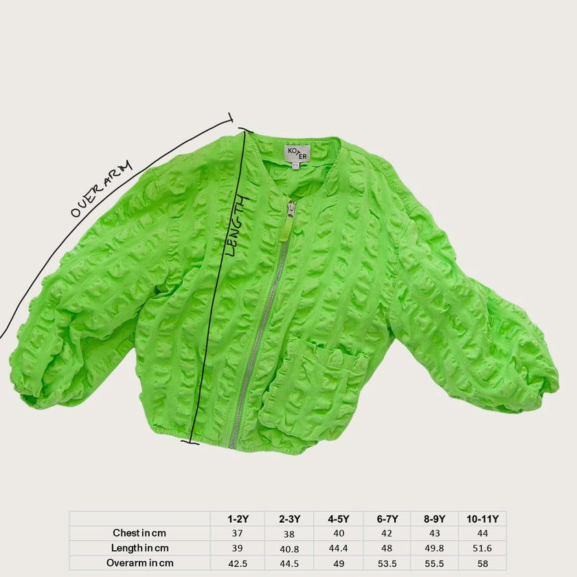 Koko Orange Oversized Seersucker Bomber Jacket