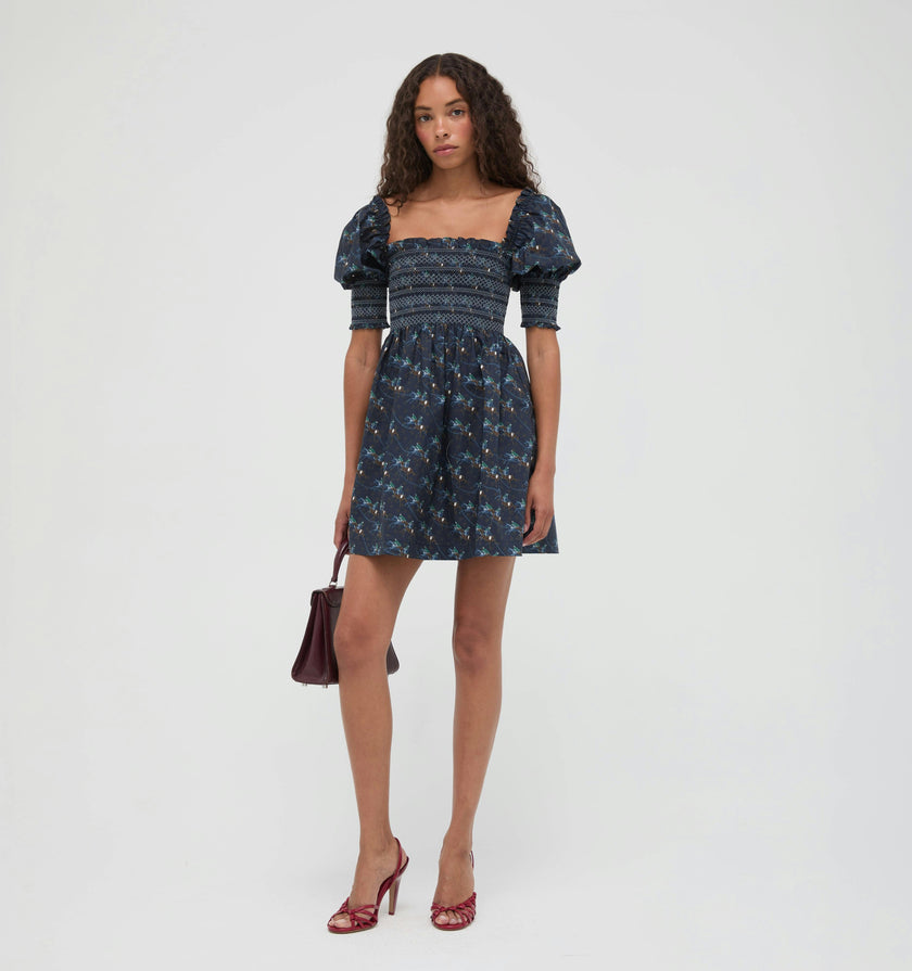 The Lila Nap Dress -  Clydesdale Canter Navy