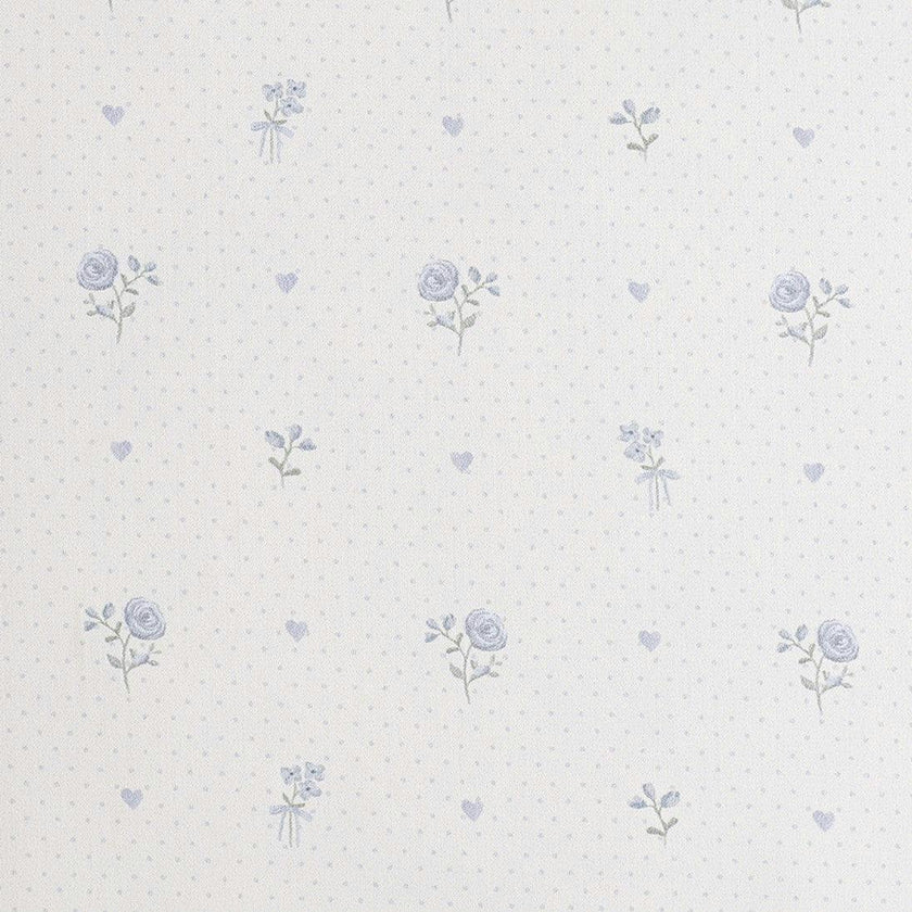 Ditsy Floral Crib Sheet - Blue