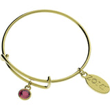 October Birthstone Bangle Bracelet