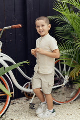Pleats-N-Tiers Boys Shirt