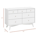 Babyletto Palma 7-Drawer Wide Assembled Dresser (53")